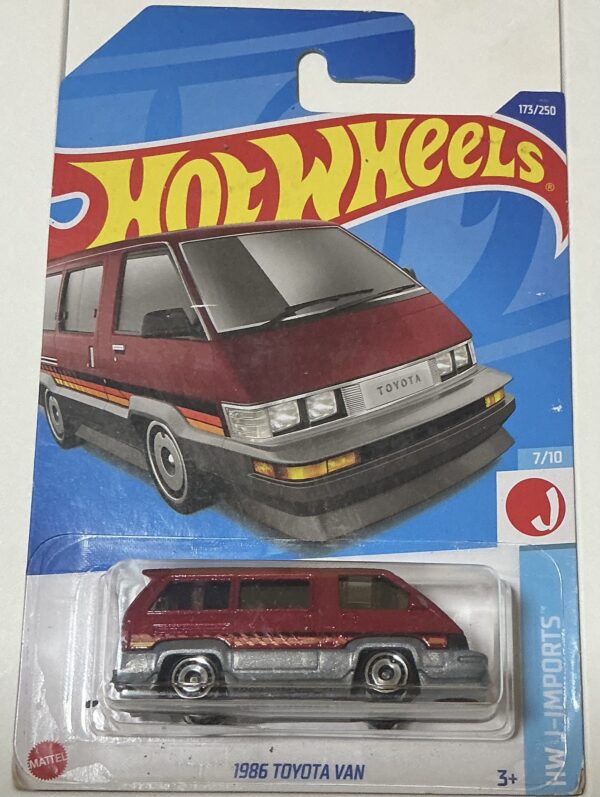 toyota van 1986 red
